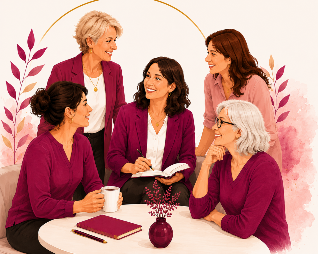 Frauen, die zusammen sitzen